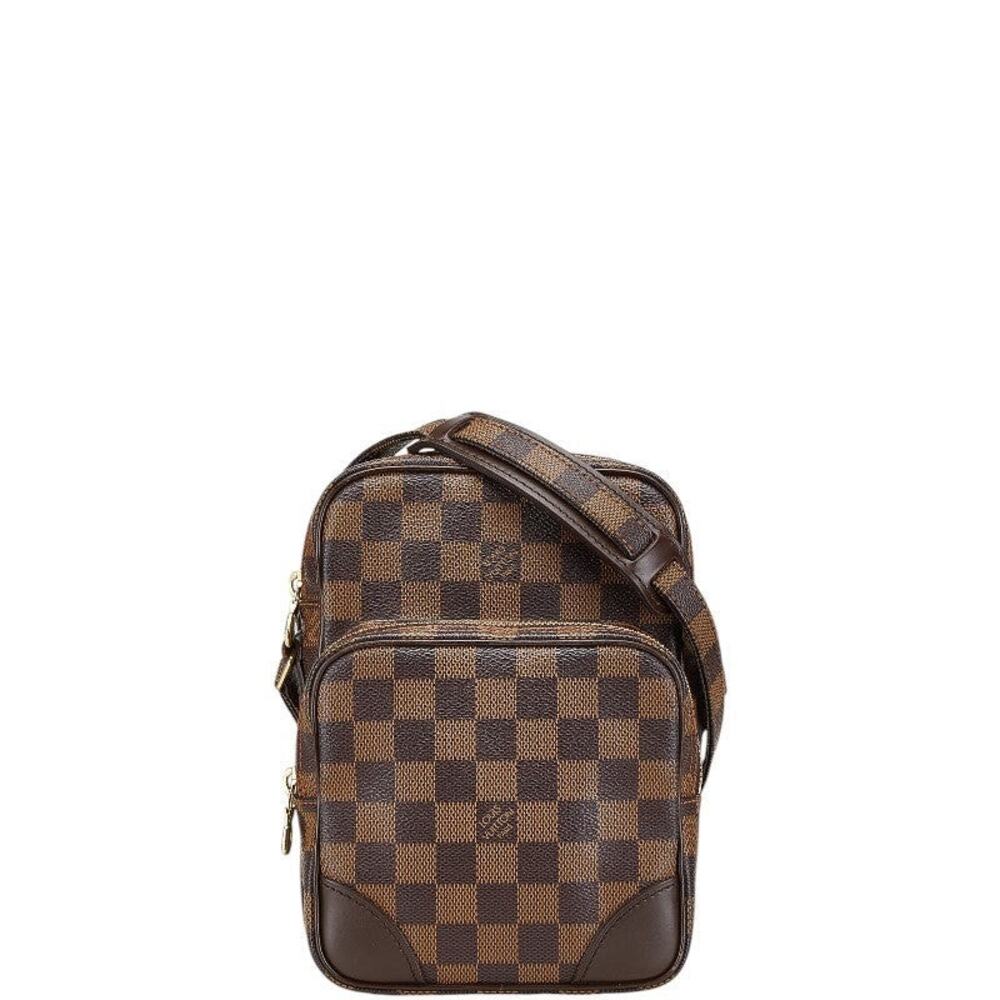 Louis Vuitton Damier Ebene Amazone Shoulder Bag Brown